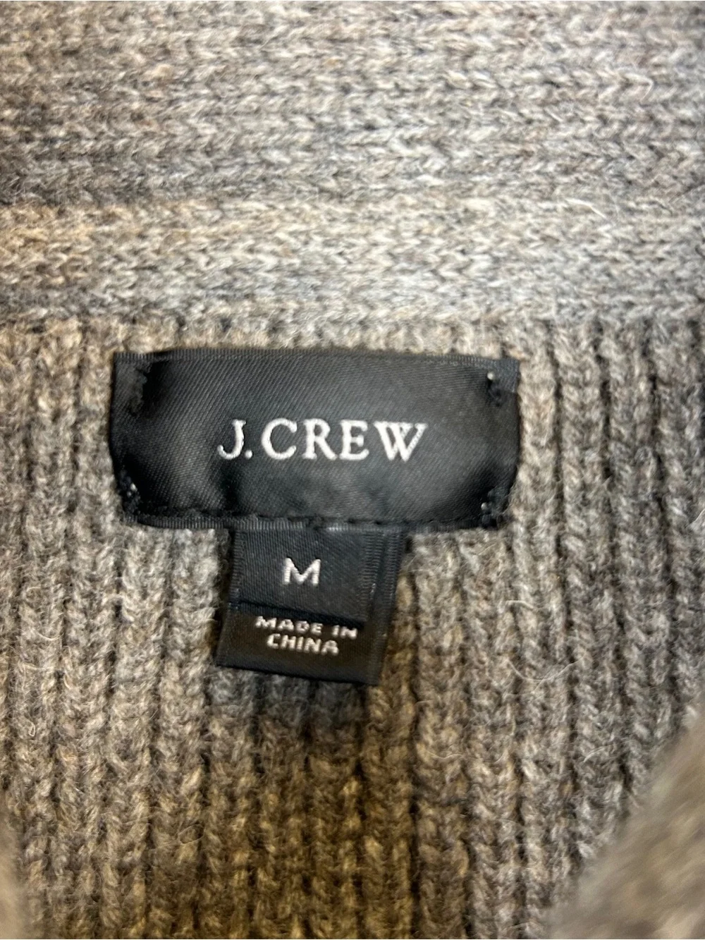 J. Crew Men’s 100% Lambs Wool Cardigan Sweater